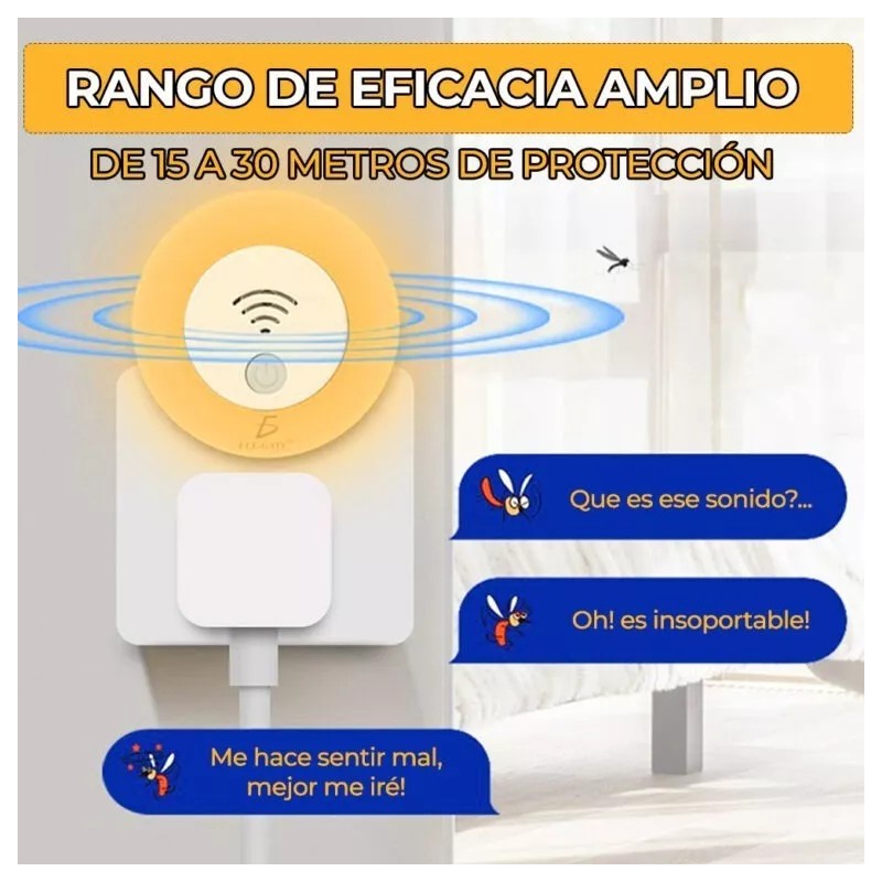 Ele-Gate Kit 2 Piezas Lámpara De Enchufe Repelente De Insectos