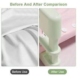 Mesen Quick Fixer for Clothes, Speedy Quick Clothing Fixer, Quilting Sewing Needle, Mini Jam Gun with 24 Buckles, 200 White Fasteners (100 1.5 cm and 100 25 cm)