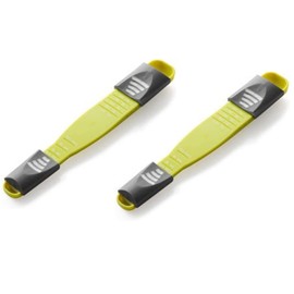 Antaijihua 2PCS Adjustable Sliding Measuring Spoon Double-ended with graduations, adjustable measuring spoon for measuring dry and semi-liquid ingredients for baking, cooking, powders