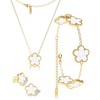 AICase Clover Jewelry Set,18K Gold Plated Lucky Clover Bracelet,Four Leaf