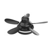 SPARKSOR Plug in Ceiling Fan Light with Remote Control Small