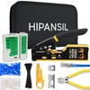 RJ45 Crimp Tool, Ethernet Crimper Tool Kit With CARRYING CASE,