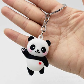 Lefe Liee cute panda keychain, kawaii backpack keychain accessories, panda stuff gifts for girls 2 Pack