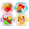 OFFCUP Fruit Erasers, 20pcs Plastic Pencil Erasers, 4 Box of