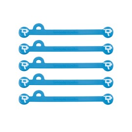 Wooden Camera Cine Magnetic Silicone Cable Ties, Cord Organizer, Set of 5 (Neon Blue, 105mm)