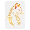 FINGERINSPIRE Cat Profile Large Stencil 29.7x21cm Cat Side Face Painting