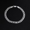 Treasure Bay Mens Women's 925 Sterling Silver Chain Bracelet -