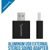Sabrent – Adaptador de Sonido estéreo Externa USB de Aluminio,