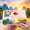 ZYDYRX 24 Colours Mini Watercolour Travel Set with Watercolour Paper