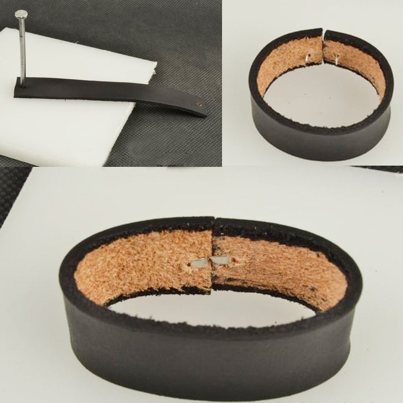 (Nickel) - Bluemoona 100 Pcs - Brass Staple 8mm Leather