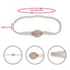 NiceYnn Pearl Elastic Belt Crystal Waistband, Bling Rhinestone Waist Chain