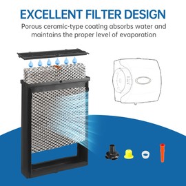  H635EZ1A Humidifier Filter Water Panel Assembly Replacement Kit Compatible with April.Aire 600 600A 600M Whole-House Humidifier