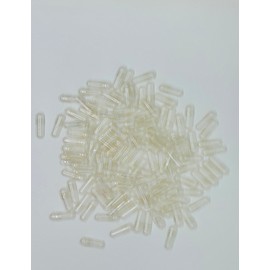 5000 Empty Gelatin Capsules Size 0 Natural. Hypoallergenic. Kosher. Halal. Manufactured in North America.