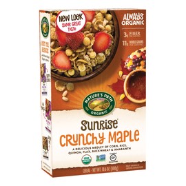 Nature's Path Organic Gluten-Free Cereal, Crunchy Maple Sunrise, 10.6 Ounce Box (Pack of 3)