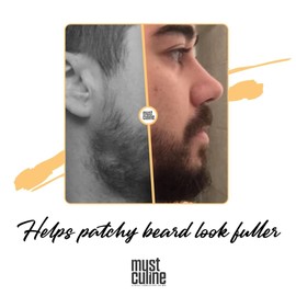 MUSTCULINE Beard Oil Combined with Biotin Oil (1 Pack)