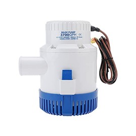 YaeMarine 3700gph 12v Boat Marine Plumbing Electric Non Automatic Bilge Pumps 1-1/2" 40MM ID Hose