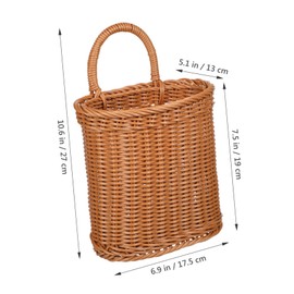Ciieeo Woven Hanging Storage Basket for Kitchen Decorative Wall Organizer for Garlic Onion Potato and Ginger and Easy to Clean for Balcony Decor and Home Organization