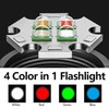 Pocketman LED Flashlight 4 in 1 Colors White Green Camping