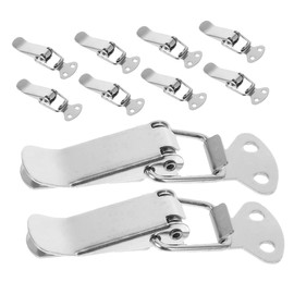 NOLITOY 10pcs Stainless Steel Toggle Latch Clamp Versatile Buckle for Tool Box Garage Cabinet Case Jewelry Box Easy Installation Enhanced Security