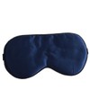 Baluue Large Navy Blue Natural Silk Eye Mask for Sleep