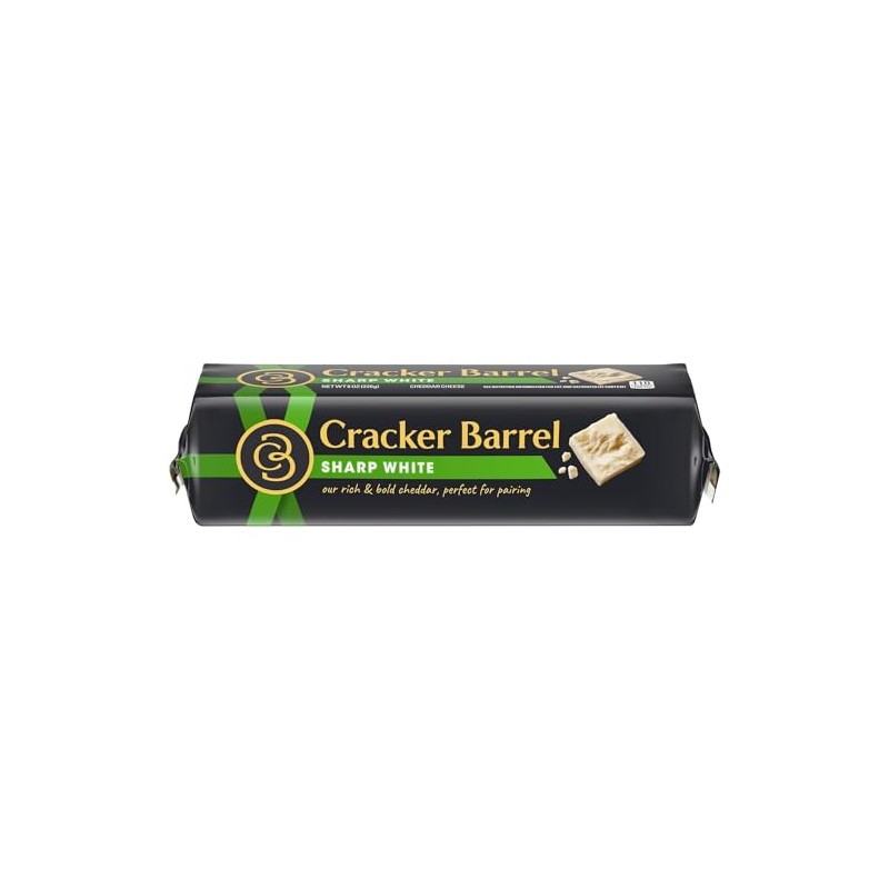 Cracker Barrel Sharp White Cheddar Cheese Chunk 8 oz Pack