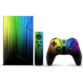 MightySkins Skin Compatible with NVIDIA Shield TV wrap Cover Sticker Skins Rainbow Streaks