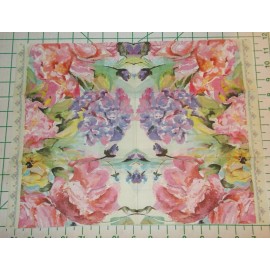 Patina Vie Two Decorative Hostess Napkins for Decoupage "Floral Cream"