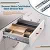 Uenhoy 1 Pair Drawer Slides 12.2" Full Extension Slide Track
