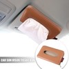 X AUTOHAUX Car Sun Visor Backseat Tissue Napkin Box Holder