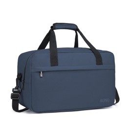 Kono 40x20x25 Holdall Cabin Hand Luggage Travel Carry-on Bag Ryanair Under Seat Flight Bag with Shoulder Strap 20L (Navy)