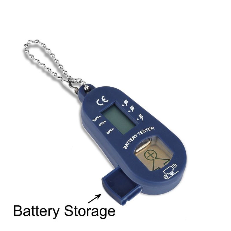 Hearing Aid Battery Tester Battery Storage Case (Blue)