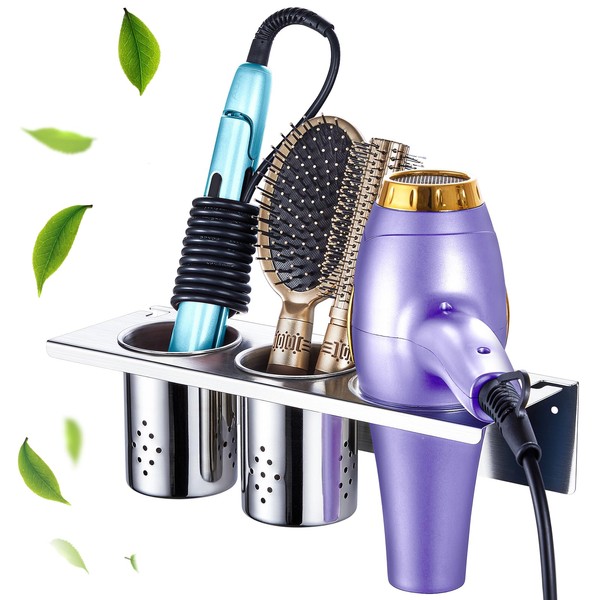 Hair Tool Organizer, Blow Dryer Holder Wall Mounted, Adhesive Hair