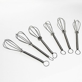 Ikram Cay Kasigi Tea Spoon, Mixer, Whisk Look, Set of 6, Coffee Spoons, Espresso Spoons