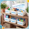 Remerry 6 Pcs Poolside Storage Basket with Handles, Storage Buckets
