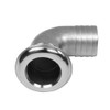 Yacht Steel Borddurchlass 90° mit Schlauchanschluss, 1 Zoll
