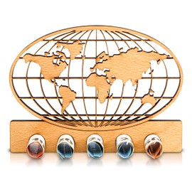 DARO Design - World Map, Globe, Travel - Money Gift Wood