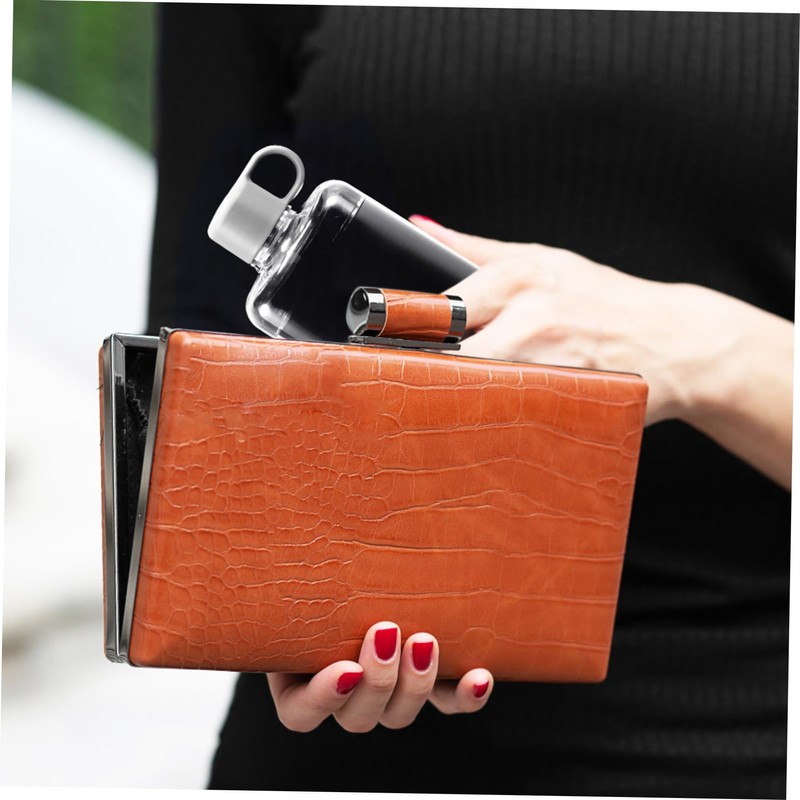 CORHAD 2pcs Flat Water Bottle for Travel Camping Gym Leakproof