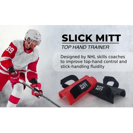 Slick Mitt™ - Top Hand Hockey Training for Smoother Stickhandling, Top Hand Strength and Harder Shots