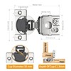Chibery 6 Pack 1-1/2" Overlay 3D Soft Close Concealed Hinge