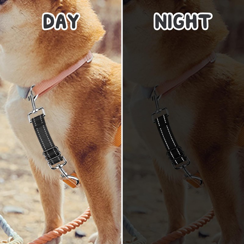 YUEPET Dog Safety Collar Clips 2 Pack Adjustable Prong Backup
