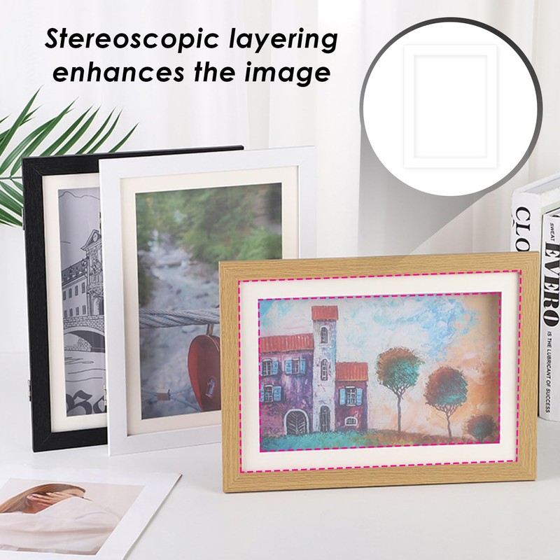 CWPFVQA Pack of 20 photo frame paper, photo frame lining