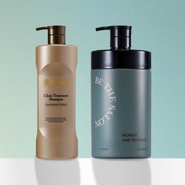 Be the Salon Moment Hair Treatment 1L + Clinic Treatment Shampoo 1L / 비더살롱 모먼트 헤어 트리트먼트 1L + 크리닉 트리트먼트 샴푸 1L
