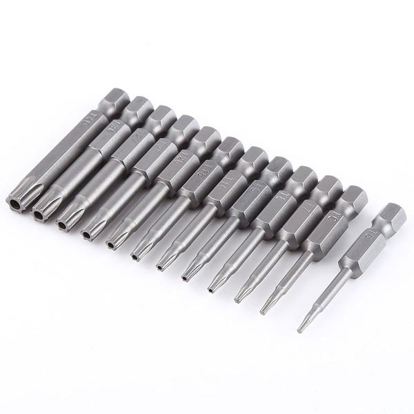 Magnetic Star Head Screwdriver Bit Set Steel Magnetizable Tamper Proof