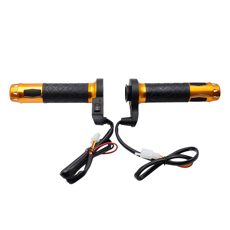 12V Electric Motorcycle Handlebar Heated Grips Temperature Adjustable Electric Heated