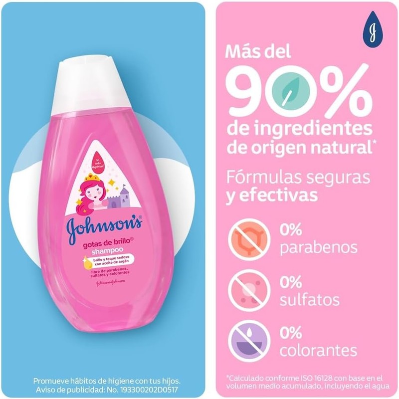 Johnson's JBABY SHAMPOO GOT DE BRILLO 12X200