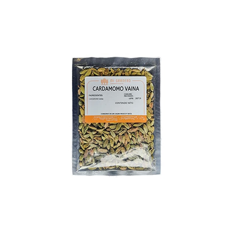 Cardamomo en Vaina verde 50 gramos Premium
