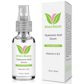 Amara Beauty Amara Organics Hyaluronic Acid Serum for Skin with Vitamin C  E, 1 fl. oz. by Amara Organics                                             