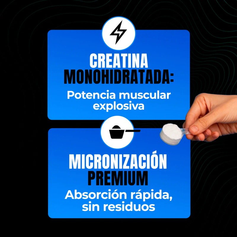 Creatina Monohidratada 100% Pura Micronizada Amarte Labs Sin Sabor