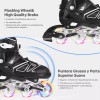 XTT Patines Profesionales De Línea Ajustables Luces Leds