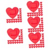 KOMBIUDA 5sets Durability Practicality Heart Shaped Patches Portable Skin-friendly 30sheets*5